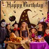 Hillsuren Wizard Birthday Backdrop Banners, 6 x 3.6 ft Happy