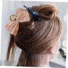 VICASKY Satin Bow Hair Claw Clip for Women Stylish Metal