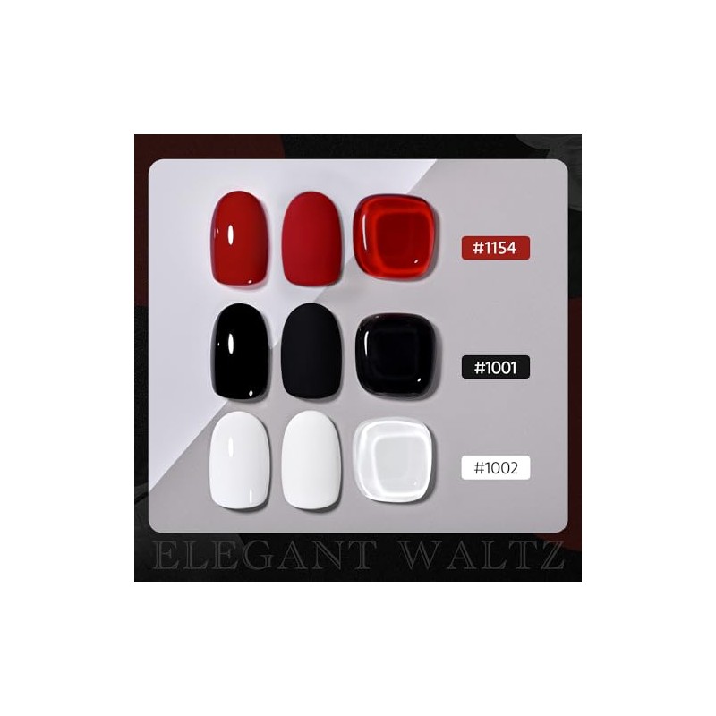 GAOY- Kit de esmaltes de uñas en gel, 3 colores,