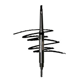 Gentlehomme - Men's 2-in-1 Eyebrow Brush & Pencil - Shape, Define & Fill In - Ultra-Thin, Long-Lasting Black - Vegan