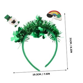 Gatuida St Patrick's Shamrock Headband for Women and Comfortable Elderly Friendly Hair Accessory for Festive Celebrations and Party Costumes