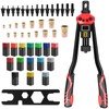 16-Inch Professional Rivet Nut Kit,Heavy Duty Rivnut/Nutsert Tool with Quick-Change