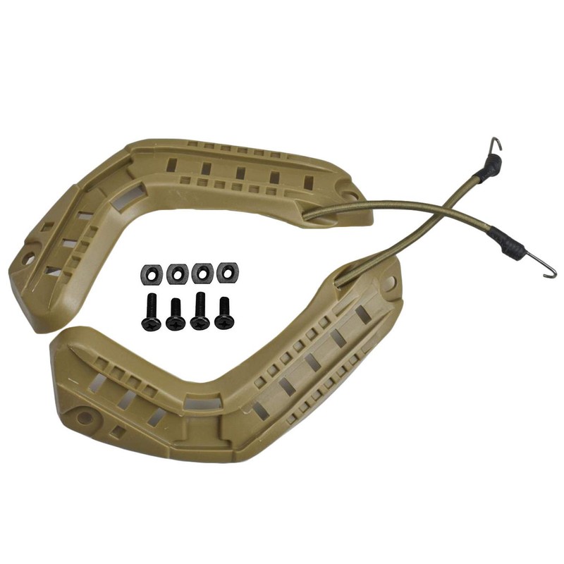 Fast Helmet Rail Mount Kit Helmet Side Rail Accessory (Coyote)