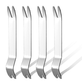 KINBOM 4 Pcs Stainless Steel Paver Tools, 7 Inch Paver Extractor Tool Replacement Paver Removal Tool Replacing Paver Patio Blocks for Garden Lawn Yard (Silver)