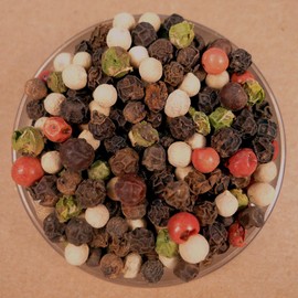 Peppercorns, Four Blend Whole - 4.5 oz Stovetop Shaker Jar