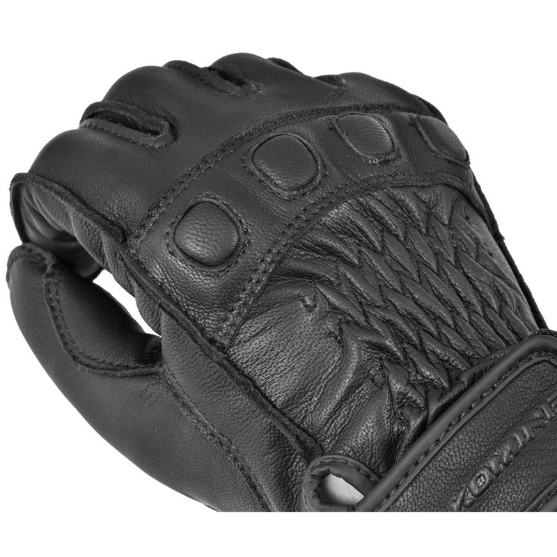 Komine GK-720 Motorcycle Vintage Leather Gloves, Black, XL, For Spring,