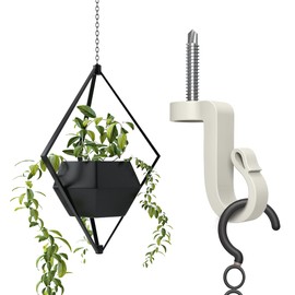 Blifula Q Hanger Screws in Hooks Outdoor Hooks for String Lights and Garage New Year Party Outdoor,Christmas Light Hooks (36 Pack)