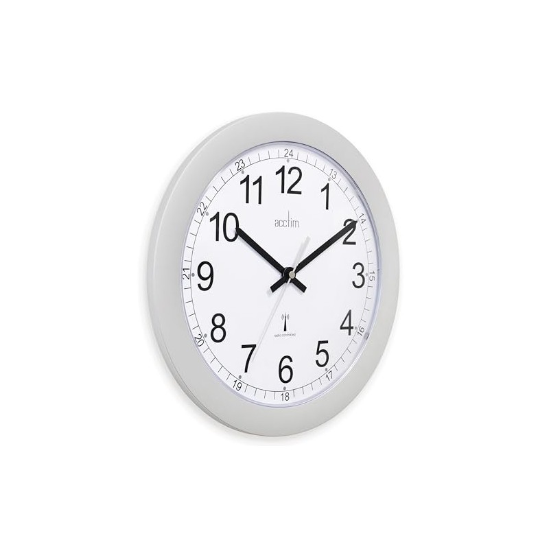 Acctim Forimia RC Wall Clock 30cm Silver 74417