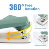Deli/EZWORK Swing-Arm Swivel Stapler, 25 Sheets Capacity, 360 Degree Rotate
