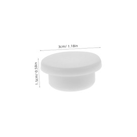 COHEALI 1set Drain Round Caps Durable Overflow Covers for Washbasin Kitchen Sink Easy Install Stoppers for Bathroom Laundry Use Elegant Simple Design 20pcs