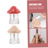VICASKY 5pcs Mushroom Lip Gloss Tubes Wand Refillable Lip Balm