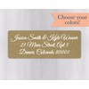 60ct - Wedding Invitation Return Address Kraft Labels, Wedding Invitation