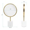 Howard Elliot Bogna Round Table Top Mirror with Stand, Table