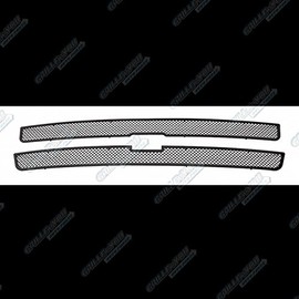 APS Compatible with Chevy Silverado 1500 2500 3500 1999-2000 & Suburban Tahoe 00-06 Main Upper Stainless Steel Black Mesh Front Grill Grille Insert C75701H