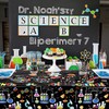 Science Party Supplies, Includes Plates, Tablecloth, Cups, Straws, for Boy