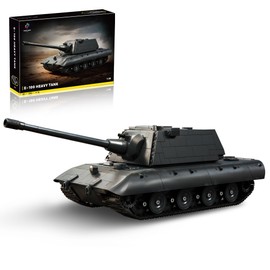 honchoes WW2 E-100 Heavy Tank Building Sets, Army Military Vehicles Collectible Model for Adults Enthusiasts 1883PCS (Panzervisor Ranger E100 Version)