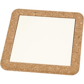 Coaster with cork frame