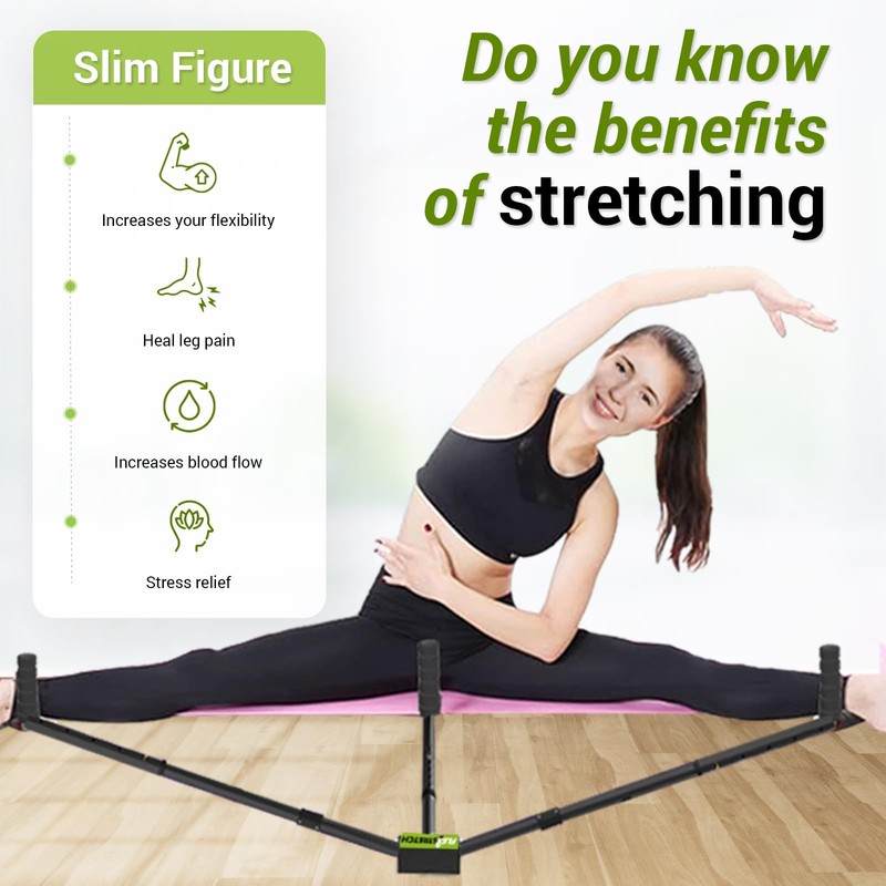 Premium 3-Bar Leg Stretcher Device | Adjustable Flexibility Equipment for