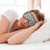 Sleep Eye Mask Black and White Leopard Sleep Mask for