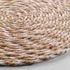 Douceur d'Intérieur Nala Place Mat Diameter 38 cm White Straw