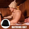 Baluue Wool Felt Sauna Hat, Russian Bath Cap for Women,