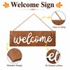 Fall Wreath for Front Door, 24 Inch Artificial Autumn Door