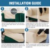 H.VERSAILTEX 4 Piece Stretch Chesterfield Sofa Covers for 3 Cushion