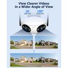 Unitoptek 2K Outdoor Security Camera, Wireless WiFi IP Cameras for