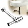 Zinc Alloy Siphon Bottle Siphon Trap,Universal G1-1/4 Washbasin Siphon Drain