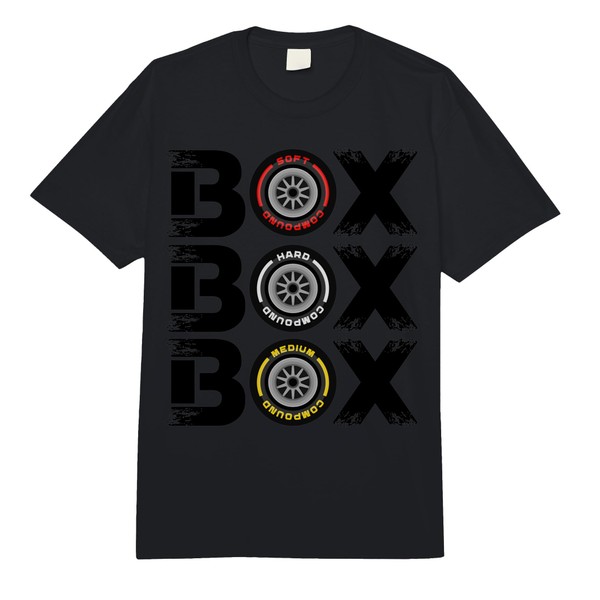 Box Box Box F1 Tyre Compound V2 Design Car Lover