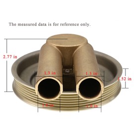 Holdia Crank Mounted Sea Water Pump 21214599 3862482 3812693 Compatible with Volvo Penta V6 V8 4.3 5.0 5.7L With Serpentine Belt Pulley