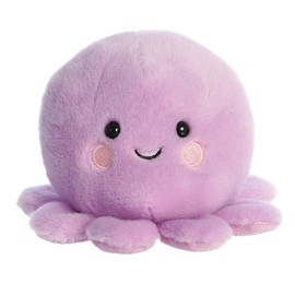 Aurora® Adorable Palm Pals™ Oliver Octopus™ Stuffed Animal - Fun Collectible Plush for Kids and Adult Collectors - Perfect for Decorating Rooms and Birthday Gifts - Purple 4.5 Inches