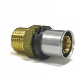 Sanpro THPRESS Press Fitting Transition Male Thread - Transition Nipple, Size 20 x 2 - Thread 1 Inch Size: 20 x 2
