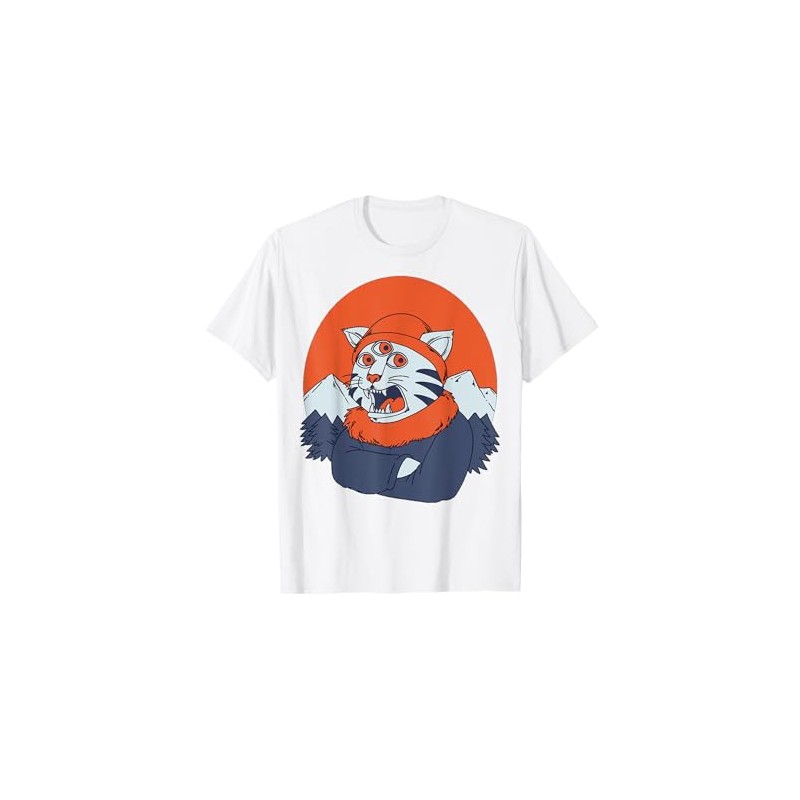 Cartoon Tiger Character Fun Design For Kids T-Shirt