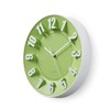 Nedis Large Wall Clock for Livingroom, Kitchen or Bedroom, Green