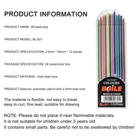 dancepandas 2 x 2 mm coloured refills