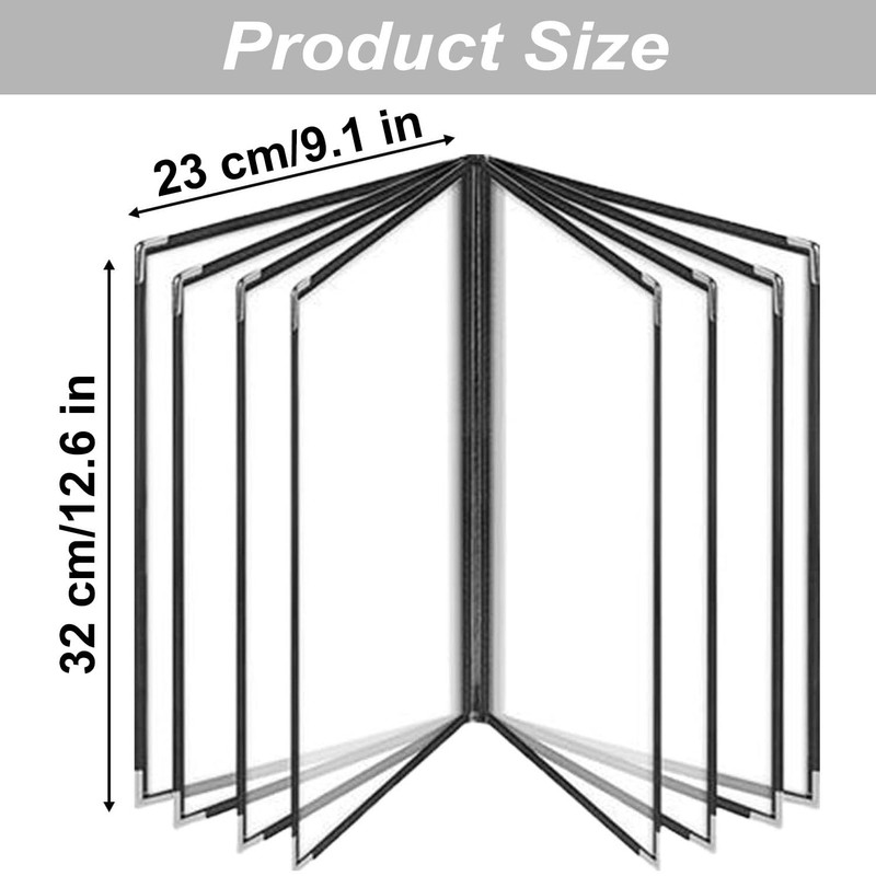 A4 Menu Covers Menu Book Holders, 4 Page 8 View