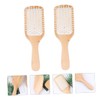 Ipetboom 2pcs Wooden Scalp Massage Comb Hair Combs Detangler Brush
