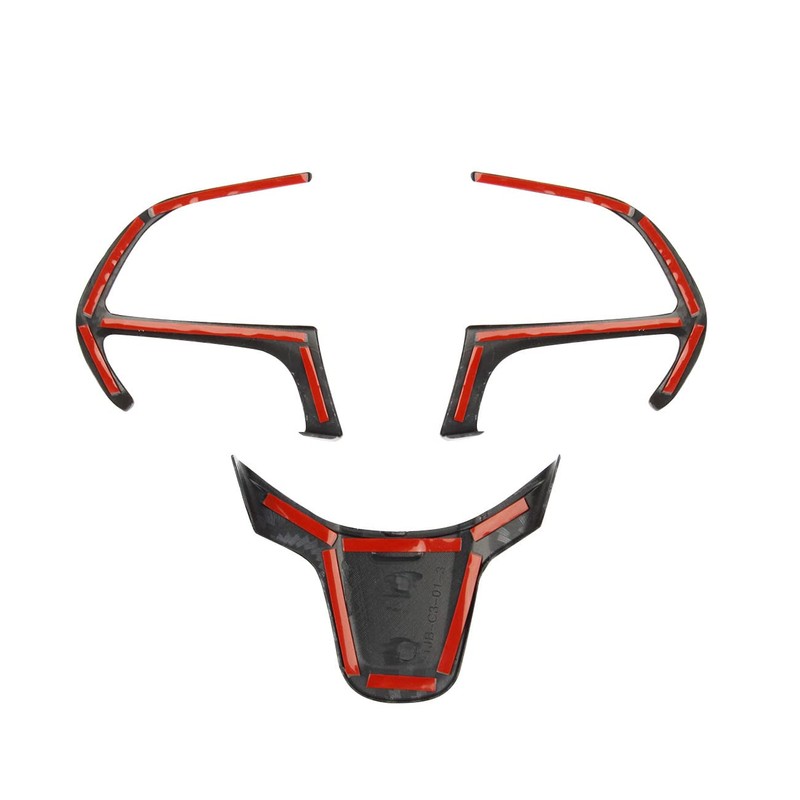 Carbon Fiber Steering Wheel Interior Cover Trim For Chrysler Pacifica