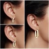 JewelryWe 3 Pairs of Hoop Earrings for Women, Stainless Steel