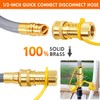 GasSaf 8 FT Natural Gas Grill Hose with Quick Connect