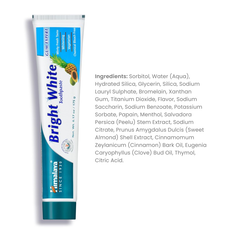 Himalaya Oral Care Toothpaste, Fluoride Free to Reduce Plaque &