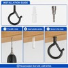 TviewSmart Q Hanger Screw Hooks for Hanging Outdoor String Lights