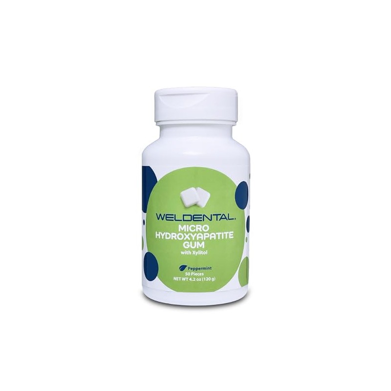 Weldental Micro Hydroxyapatite Gum with Xylitol Peppermint 50 count