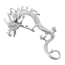 FRCOLOR Metal Dragon Ear Clip Non-piercing Earring Cuff for Women Girls Aesthetic Earring Perfect for Various Occasions