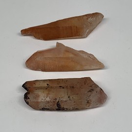 WatanGems 3pcs, 35.9g, 1.8" - 2.2" Small Natural Red Quartz Crystal Terminated, Minerals Specimens, Gemstone, Reiki Energy, Metaphysical, Collectible, from Morocco, B11345