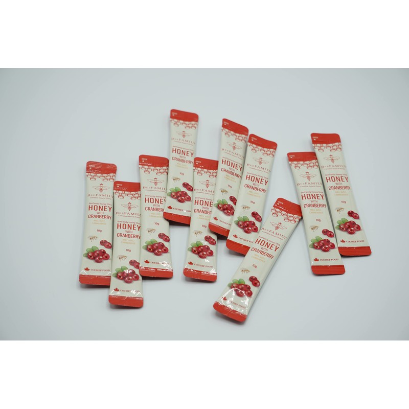 BeeFamily - Cranberry Honey Stick 300g Multi Pack