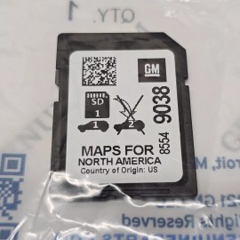 GM GPS Navigation Data SD Card, North America 85549038 OEM Sealed