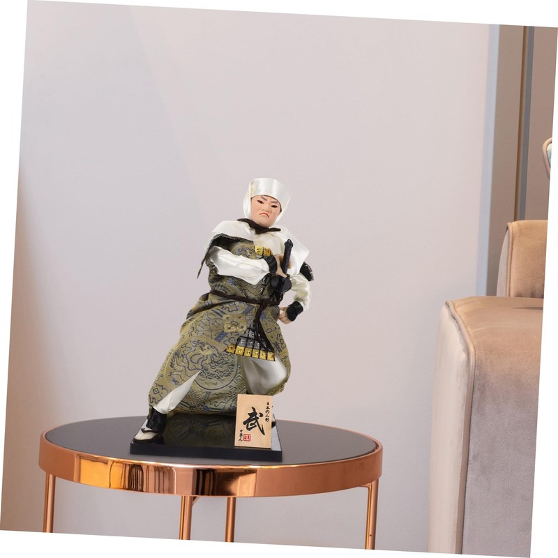 Kisangel Japanese Samurai Doll Decoration Traditional Figure Lightweight and Home