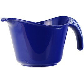 Reston Lloyd, Batter Bowl With Pour Spout, Non-Slip Base, Erogonomic Space Saving Detachable Handle, 2 QT Heavy Duty BPA-Free Microwave & Dishwasher Safe, Indigo